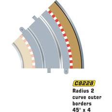 Tillbehör & Reservdelar Scalextric Radius 2 Curve Outer Borders 45x4 C8228