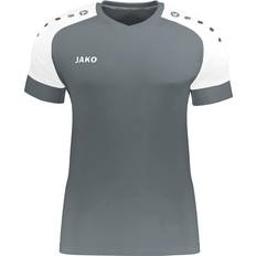 JAKO Champ 2.0 Short-Sleeved Jersey Unisex - Stone Gray/White