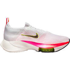 Nike 35 ⅓ Löparskor Nike Air Zoom Tempo Next% Flyknit M - White/Washed Coral/Pink Blast/Black
