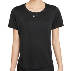 Nike Dam - Kort ärmar - Polyester - Svarta T-shirts Nike Dri-FIT One Short-Sleeve Top Women - Black/White