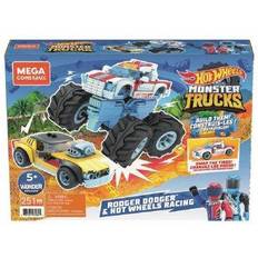 Mattel Plastleksaker Monstertruckar Mattel Mega Construx Hot Wheels Rodger Dodger & Hot Wheels Racing