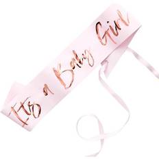 Ordensband Ginger Ray Sash It´s a Baby Girl Pink/Rose Gold