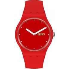 Swatch Analog - Herr - Röd Armbandsur Swatch P(E/A) Nse-Moi (SUOZ718)