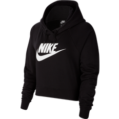 Nike Sportswear Essential Women's Cropped Hoodie - Black/White