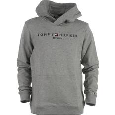 Tommy Hilfiger Långa ärmar Överdelar Tommy Hilfiger Essential Logo Organic Cotton Hoody - Light Grey Heather (KS0KS00213)