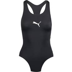 Polyester Baddräkter Puma Women's Racerback Swimsuit - Black