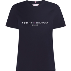 Tommy Hilfiger Dam - Kort ärmar T-shirts & Linnen Tommy Hilfiger Heritage Hilfiger Cnk Tee - Desert Sky