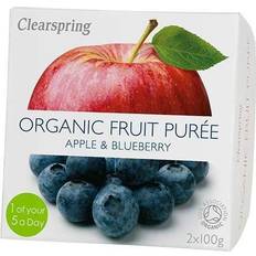 Clearspring Organic Fruit Purée Apple & Blueberry 100g 2st 2pack