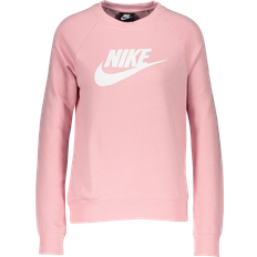 Nike 46 - Dam Tröjor Nike Sportswear Essential Fleece Crew Sweatshirt - Pink Glaze/ White