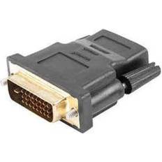 Kabeladaptrar - Standard Speed with Ethernet Kablar Lanberg DVI-D - HDMI M-F Adapter