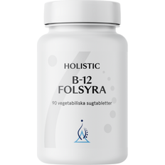 Holistic B-vitaminer Vitaminer & Mineraler Holistic B-12 Folic Acid 90 st