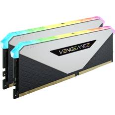 16 GB - DDR4 - Vita RAM minnen Corsair Vengeance RGB RT White DDR4 3200MHz 2x8GB (CMN16GX4M2Z3200C16W)