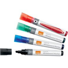 Nobo Liquid Ink Whiteboard Pens Chisel Tip 10-pack