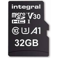Integral 32 GB Minneskort Integral MicroSDHC Class 10 UHS-I U1 V10 A1 100MB/s 32GB