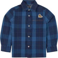 Timberland Boot Logo Checked Shirt - Blue