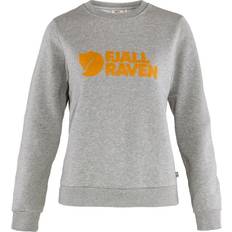 Fjällräven Bomull - Dam Överdelar Fjällräven Logo Sweater W - Grey Melange