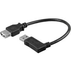 Goobay Skärmad - USB A-USB A - USB-kabel Kablar Goobay USB A-USB A Angled 2.0 0.2m