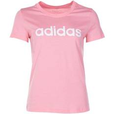 Adidas Bomull - Dam - Långa kjolar - Rosa T-shirts adidas Women Essentials Linear T-shirt - Glow Pink/White