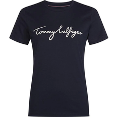 Tommy Hilfiger 14 - Dam T-shirts Tommy Hilfiger Heritage Crew Neck Logo T-shirt - Midnight