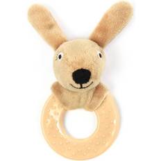 Smallstuff Beige Barn- & Babytillbehör Smallstuff Rattle Rubber Ring Rabbit