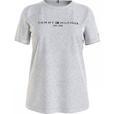 Tommy Hilfiger 14 - Dam T-shirts Tommy Hilfiger Essential Crew Neck Logo T-shirt - Light Grey