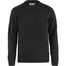 Fjällräven Herr - Stickad tröjor Fjällräven Lada Round-Neck Sweater - Black