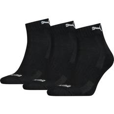 Puma Ankelstrumpor & Sneakerstrumpor - Herr Underkläder Puma Unisex Cushioned Quarter Socks 3-pack - Black