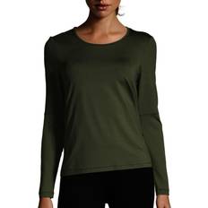 Dam - Meshdetaljer T-shirts Casall Essential Mesh Detail Long Sleeve - Northern Green