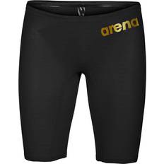 Elastan/Lycra/Spandex - Träningsplagg Badkläder Arena Powerskin Carbon Air²Jammer Shorts - Black/Black/Gold