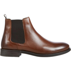 Jack & Jones Chelsea boots Jack & Jones Inspired Leather Boots - Brown/Cognac