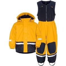 Isolerande funktion Regnställ Barnkläder Didriksons Boardman Kid's Rain Set - Oat Yellow (503968-321)