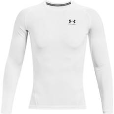 Underställ Under Armour Men's Heatgear Long Sleeve Top - White/Black