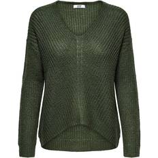Only New Megan Loose Knitted Sweater - Green/Forest Night