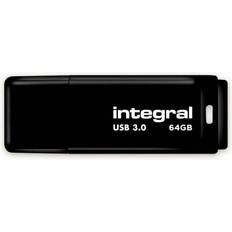 Integral 64 GB USB-minnen Integral USB 3.0 Black 64GB