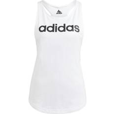 Adidas Dam - Långa kjolar T-shirts & Linnen adidas Essentials Loose Logo Tank Top - White/Black