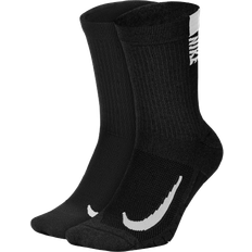 Dam - Mesh Strumpor Nike Multiplier Crew Socks 2-pack Unisex - Black/White