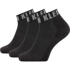 Calvin Klein Herr - Polyester Strumpor Calvin Klein Drake Quarter Logo Cuff Sock 3-pack - Black