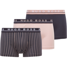 Hugo Boss Rosa Kalsonger Hugo Boss Regular-Rise Trunks in Stretch Cotton 3-pack - Pink/Blue
