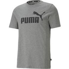 Puma Herr T-shirts Puma Essentials Logo T-shirt - Medium Gray Heather