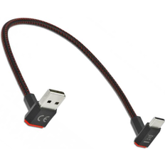 DeLock Skärmad - USB A-USB C - USB-kabel Kablar DeLock Angles USB A-USB C 0.2m