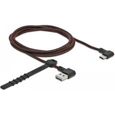 DeLock Svarta - USB A-USB C - USB-kabel Kablar DeLock USb A- USb C Angled 1.5m