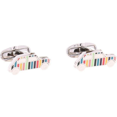 Zink Manschettknappar Paul Smith Men's Artist Stripe Mini Car Cufflinks - Silver/Multicolour
