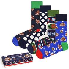 Happy Socks Gingerbread Cookies Socks Gift Set 4-pack - Multicolored