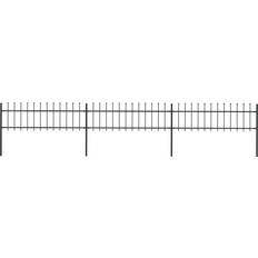 Svarta Staket vidaXL Garden Fence with Spear Top 510x110cm