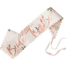 Ginger Ray Sashes Floral Bride To Be Rose Gold