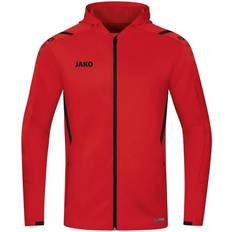 JAKO Challenge Hooded Jacket Unisex - Red/Black