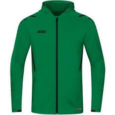JAKO Challenge Hooded Jacket Unisex - Sport Green/Black
