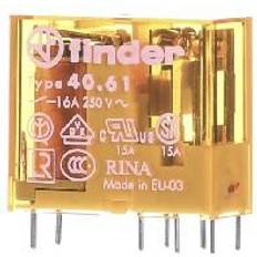 Finder Normkomponenter Finder Relay 1P 16A 230V AC (40-61-8-230-0000)