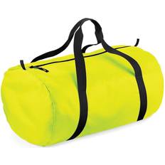 BagBase Packaway Barrel Bag - Fluorescent Yellow/Black