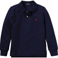 Polo Ralph Lauren Pojkar Pikétröjor Polo Ralph Lauren Junior Boys Long Sleeve Pique Logo Polo Shirt - Navy